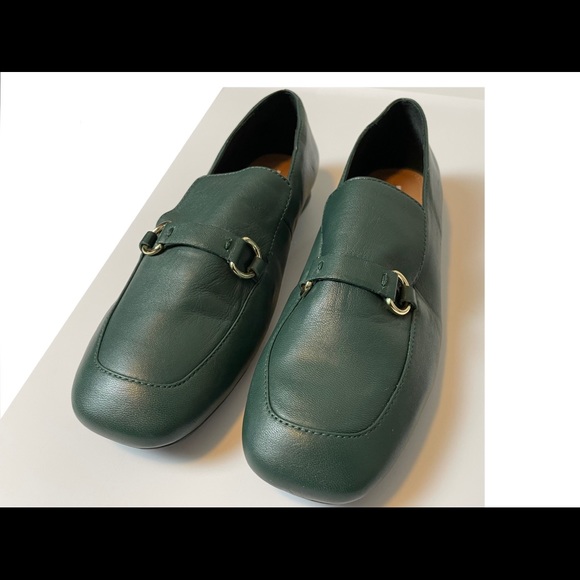 Square toe equestrian loafers green size 8 - Picture 3 of 12